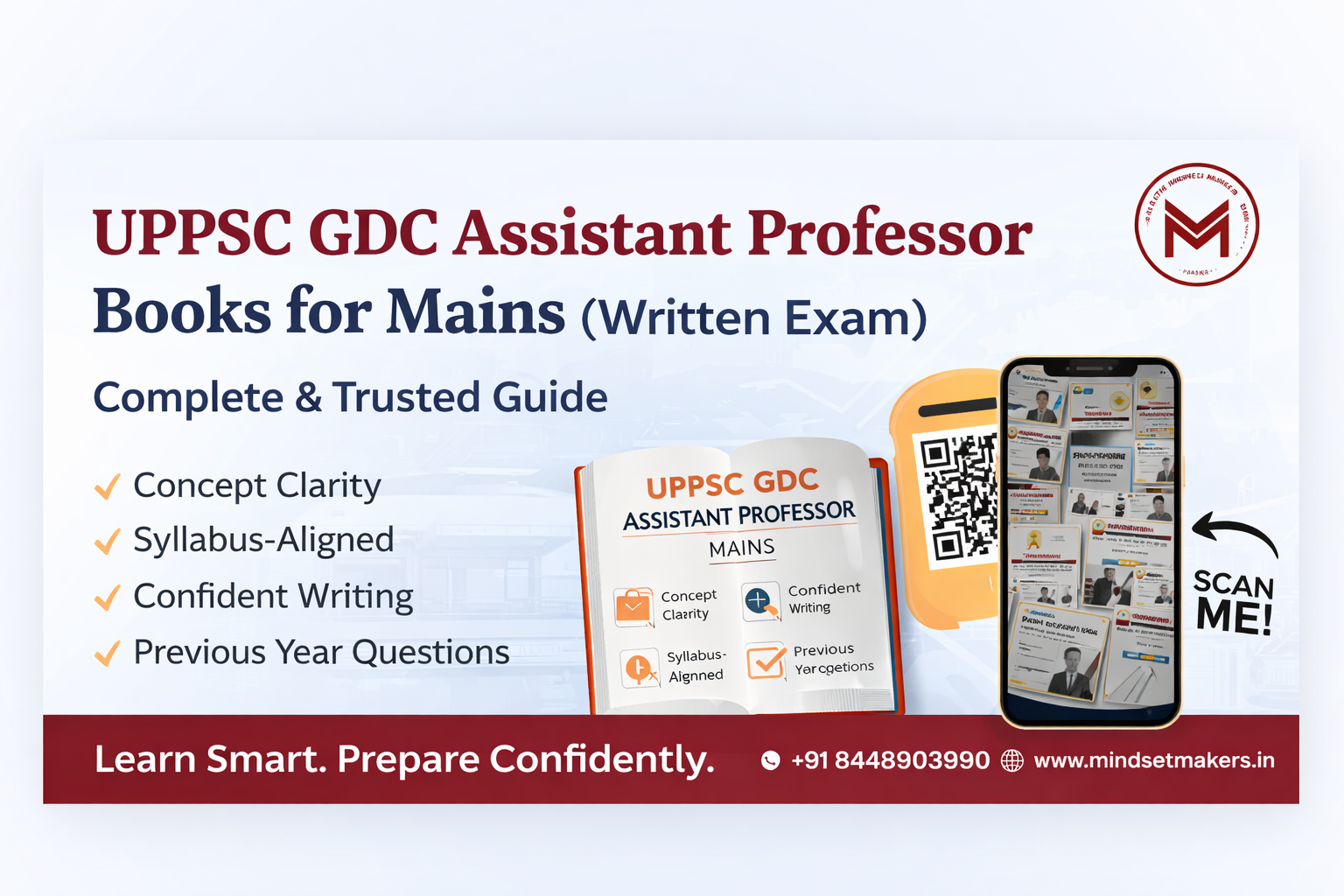 UPPSC GDC Assistant Professor – Mains (Written Exam) Books